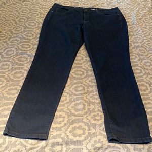 Sonoma Ladies Denim Dark Blue Jeans.  Size 14  Skinny Fit